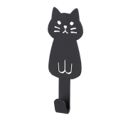 ねこマグネットフック（ブラック）