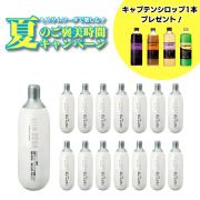 【夏のご褒美セット】炭酸ガスカートリッジ15本セット（シロップつき）