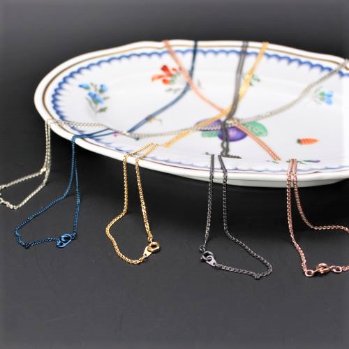 ナースウォッチ用  　S P Q R 特選　  ネックチェーン単品　５カラー　　シルバー・ブルー・イエローゴールド・ブラック・ピンクゴールド