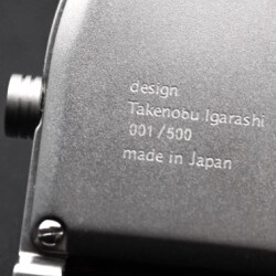 【世界同時発売  シリアルNO.  001／500】　世界初 24時一本針　当社保存品　五十嵐威暢 ダブルフェイス   「DUAL TIME 12＋24」×  SOMES別注 レザー＋三つ折れ　【限定1本】