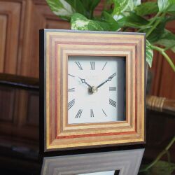 【NEW】【 日本を代表する江戸時代発祥の伝統工芸　箱根寄木細工の匠が創るフレーム　 公式サイト特別試作プロト】　 SPQR × 寄木細工・伝統工芸士・石川匠・共同開発　癒しを戴ける！！貴重な卓上クロック　≪限定1本≫
