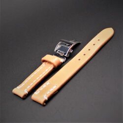 【 腕回りが長い方に朗報！　22cmまでOK の寸長サイズ 】　18mm幅　SOMESサドルレザー６色 × ミラー仕上げSS製・ワンプッシュ・Ｕタイプバックル　《 高級感・簡単装脱着・スマート 》