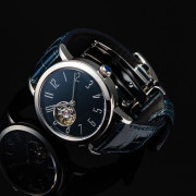 国産てんぷスケルトン機械式ムーブメント × 木曽漆の匠　荻原 文峰氏 の卓越した技が見事に融合した 手巻付自動巻腕時計  「 SPQR  urushi-kiso 機械式 シルバー」    【限定2本】　　