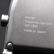 【世界同時発売  シリアルNO.  001／500】　世界初 24時一本針　当社保存品　五十嵐威暢 ダブルフェイス   「DUAL TIME 12＋24」×  SOMES別注 レザー＋三つ折れ　【限定1本】