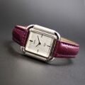 【 SEIKO婦人用ヴィンテージ　SEIKO  Socie　1719-3000】　 今や入手至難な65年前の製造・超レアな裏りゅうず手巻機械式　オーバーホール済の美品 　未使用品・渋いワインレッドクロコ型押しカーフバンド 　【公式サイト標準価格×30%LESS】　【限定1本】