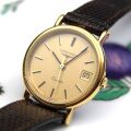 【 LONGINES（ロンジン）レディス　SPQRが収集した保管品放出　ゴールドメッキ・オリジナルクロコ型押しレザーバンド】　 OH済、BT交換済の美品 　 　【限定1本】