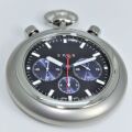【エクゼクティブに相応しいおしゃれポケットウォッチ　破格の5気圧防水】　SPQR　POCKET CHRONO　正絹ストラップ　又は　高級国産車SOMESシート革ストラップ　選択