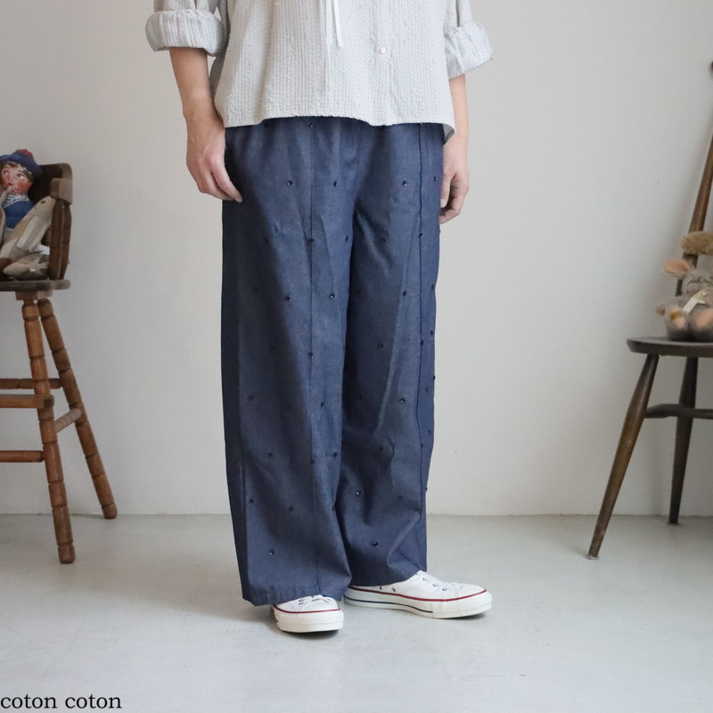 mK003　mudoca　藍色からの誘い  パンツ