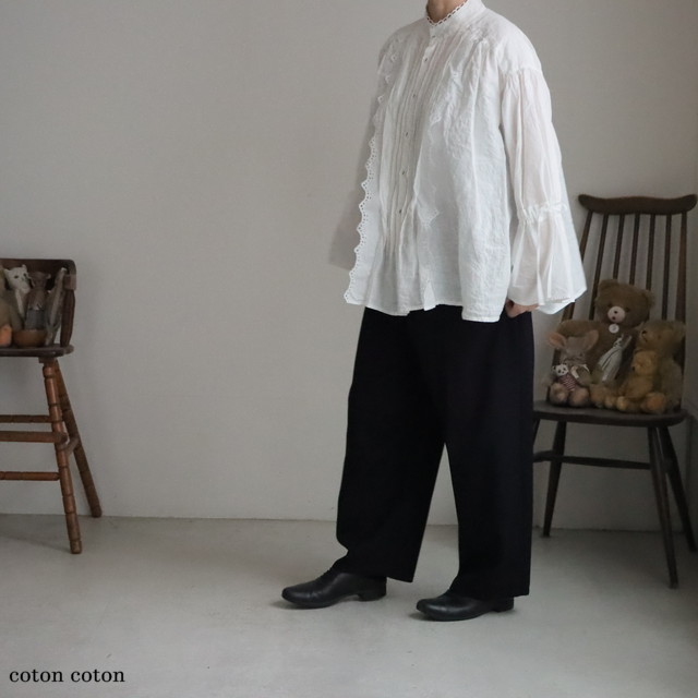 mj011　mudoca　眼差しの色　チュニックブラウス　2色