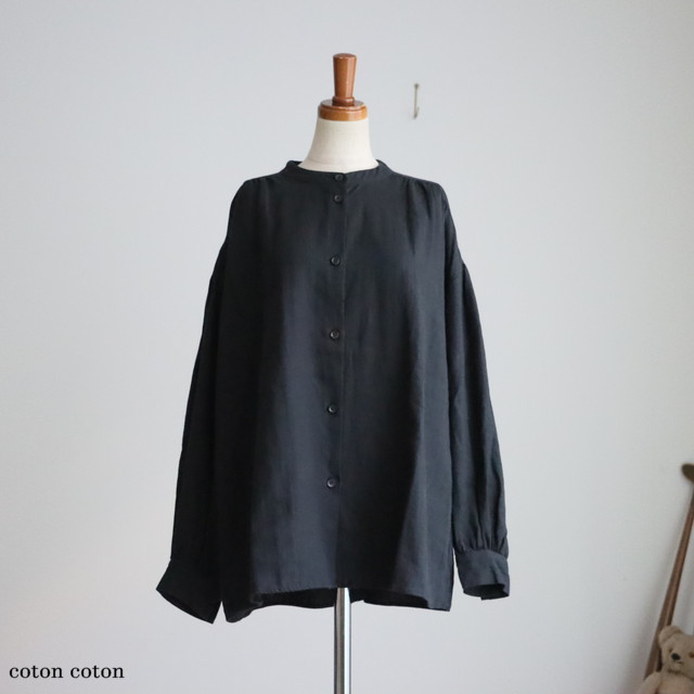 R321　Robe de Peau 　CAMILLE バンドカラーシャツ　