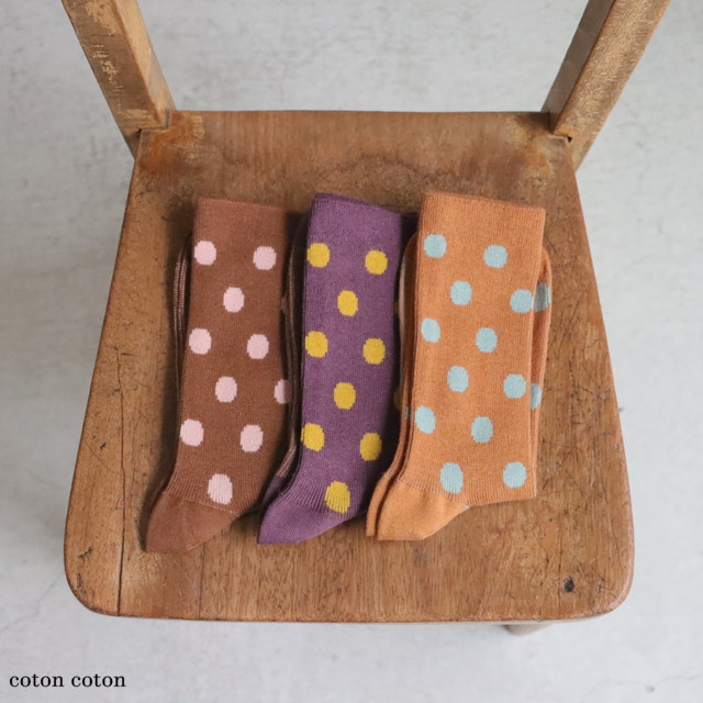 VCS58 Veritecoeur ドットソックス　3色