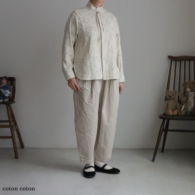 6301BL009252 qiri  flower tale スタンドカラーブラウス