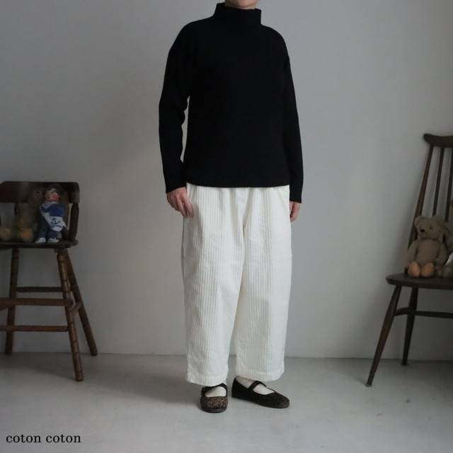 US244PT018  UNIVERSAL SEVEN 親子コーデュロイギャザーパンツ　2色