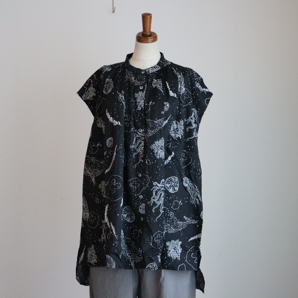05CM043047　marble SUD Divig ギャザーTunic