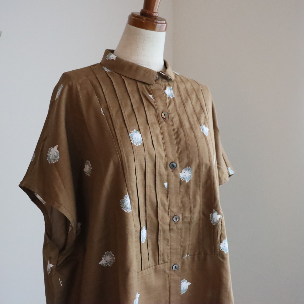 05CM068063　marble SUD Betta pintuck Tunic