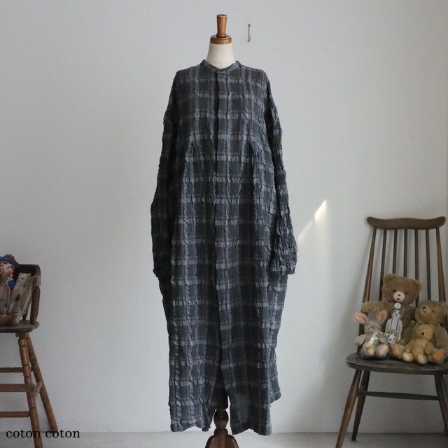 VC2826　veritecoeur 　Favorite チェックワンピース　