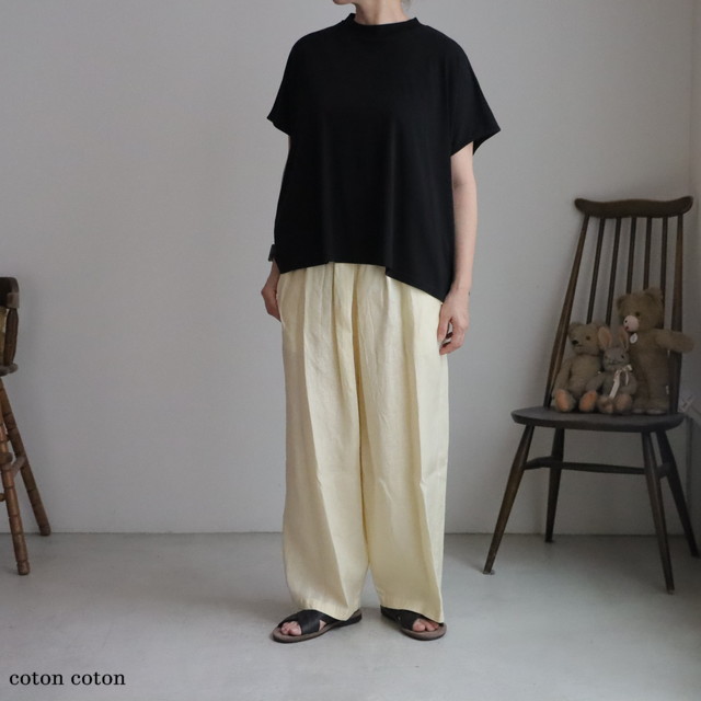 1701PT030251 yuni  Linen drawstrings パンツ　3色
