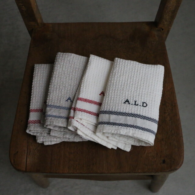 1-046 ALDIN  ワッフルハンドタオル　4色