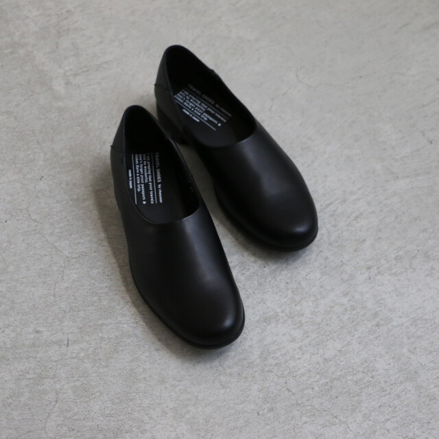 TR-018 chausser TRAVEL SHOES 　スリッポン　BLACK