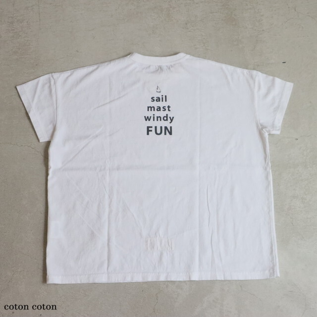 52C107 快晴堂 海上がりGIRL'S Tシャツ WIDE FIT OCEAN