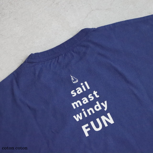 52C107 快晴堂 海上がりGIRL'S Tシャツ WIDE FIT OCEAN