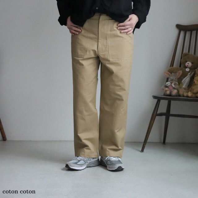 GNHT2451CL HTS COTTON/LINEN KERSEY BAKER PANTS