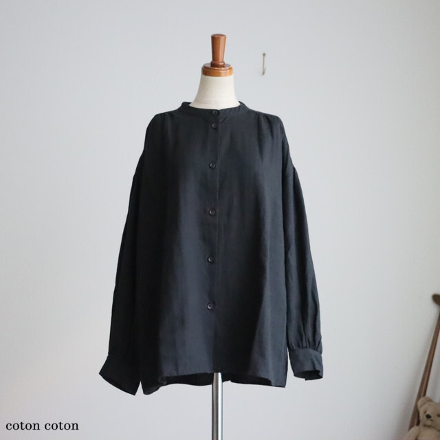 R321　Robe de Peau 　CAMILLE バンドカラーシャツ　