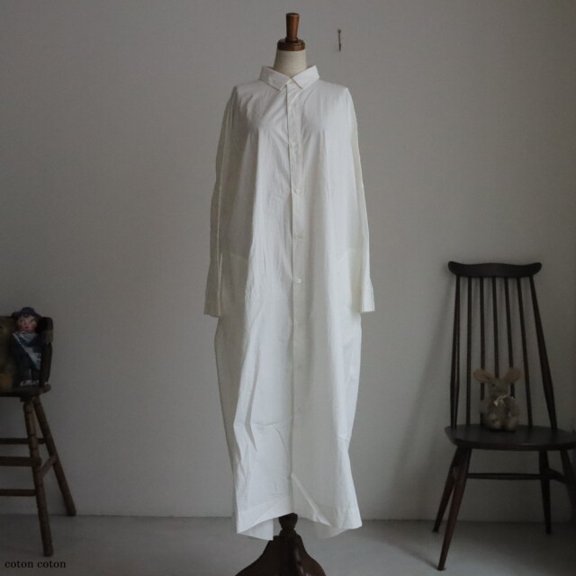 LA236 LABORATORY ビッグミリタリアシャツワンピース