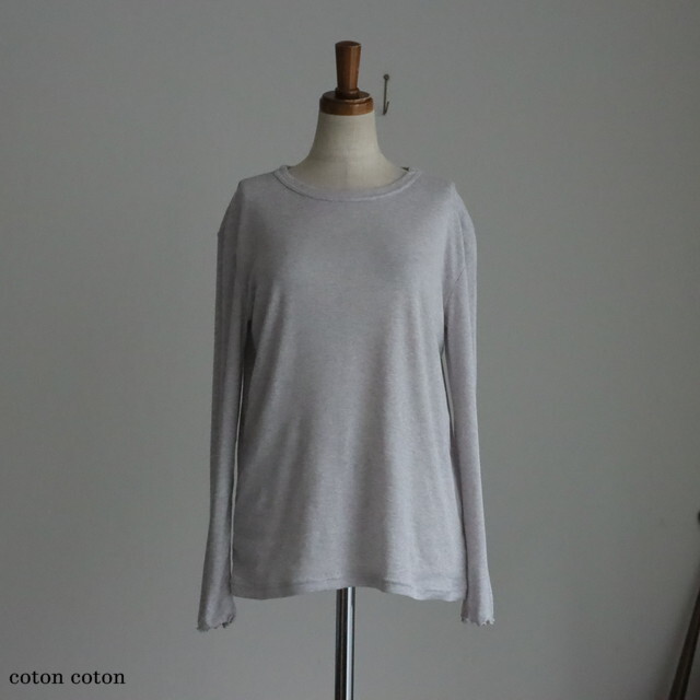 G1151 Gauze# コットンカシミヤL/Sプルオーバー 3色