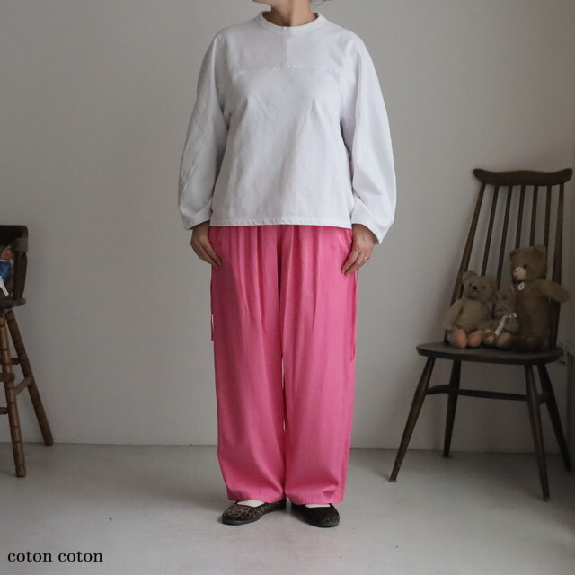 1701CT020252 yuni highcountコットン裏毛cocoonプルオーバー