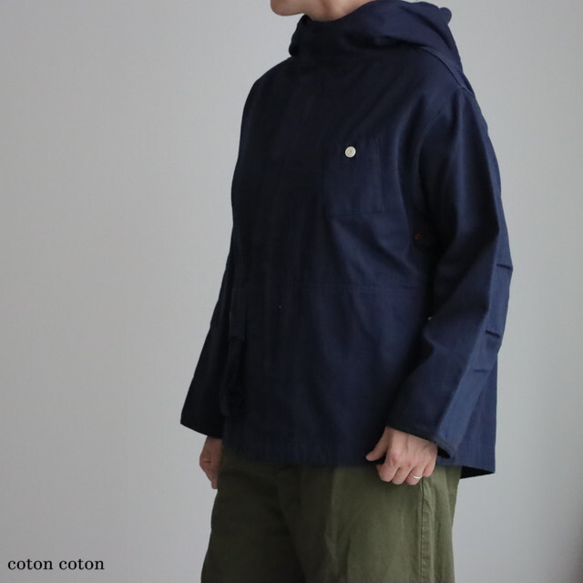 53JK45 快晴堂 HAYATE ミリタリーツイルマリネデッキクルーパーカー 2色