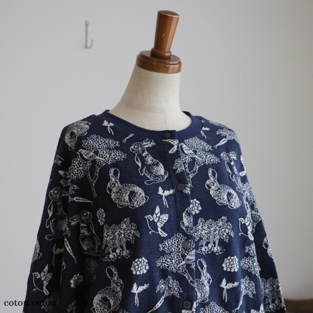 marble SUD マーブルシュッド　ツバメカーディガン　ネイビー mole haniwa C／D | marble SUD (Women/大きい