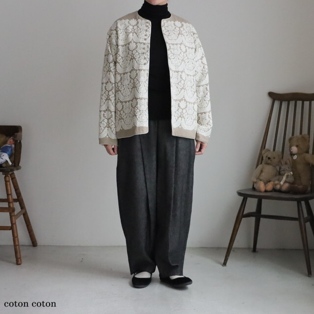 6301JK006252 qiri irasos embroidery オーバージャケット