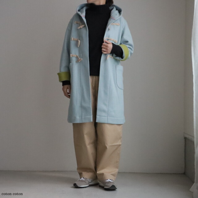 33JK66 快晴堂　カットメルトン ダッフルコート