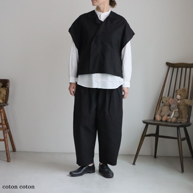 13122085　vlas blomme　C/L High Count ケープブラウス