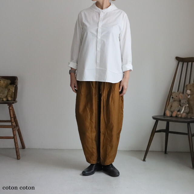 13127095　vlas blomme ミニセーラーカラーシャツ　３色