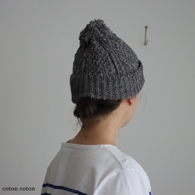 HL016 HIGHLAND2000 Moss Stitch Bob Cap With Pompom Kilcarra 4色