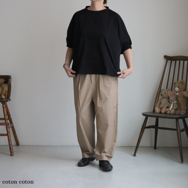 UT502AW81  Utilite ギャザースリーブプルオーバー　