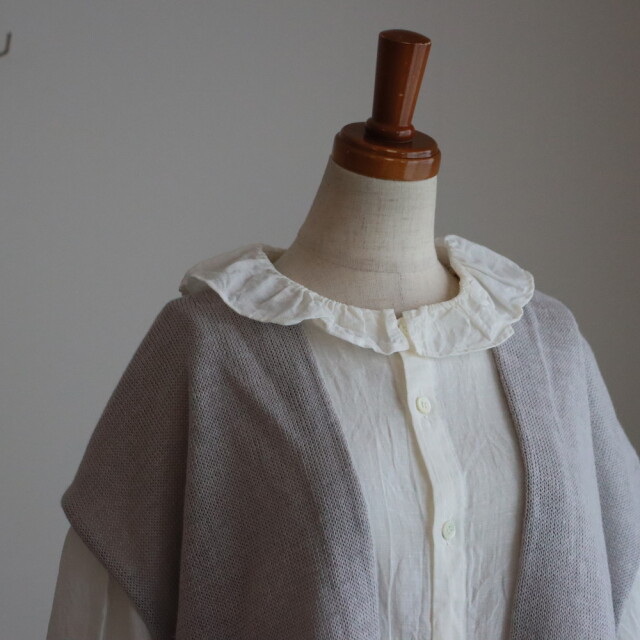 Cotton Linen ジレ / Vlas Blomme