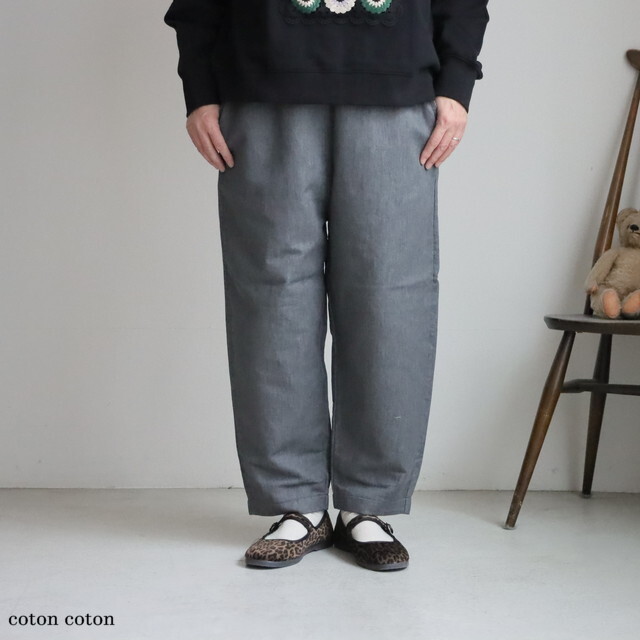 P70603 prit ニットデニム スロウパンツ