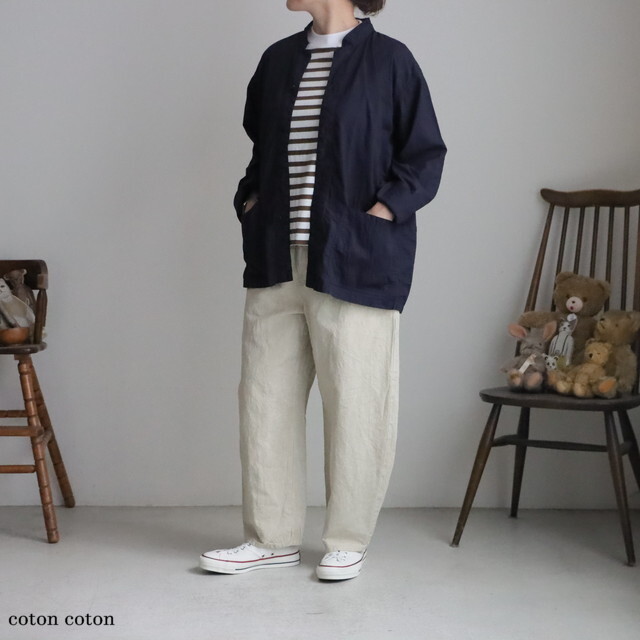 INHT2602CP HTS 60s COTTON POPLIN OVERDYE STAND COLLAR COVERALL