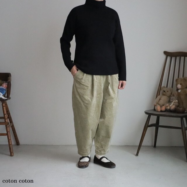 TS243KN003 UNIVERSAL TISSU フレンチメリノリブプルオーバー 3色