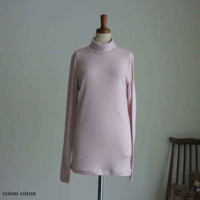 P90629 prit 1/60スーパー100ウールフライス タートルネック 3色