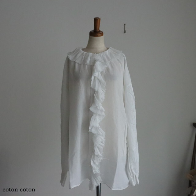 LTD187 veritecoeur フリルブラウス  2色