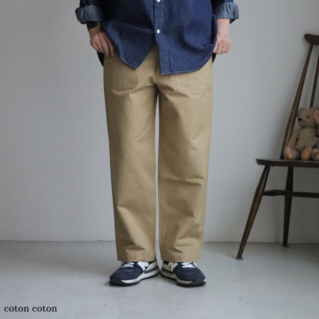 GNHT2451CL HTS COTTON/LINEN KERSEY BAKER PANTS