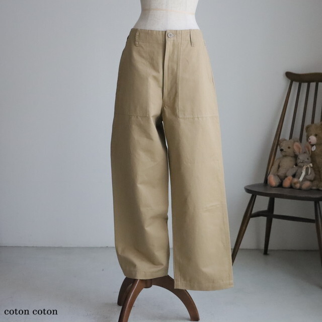 HTS COTTON/LINEN KERSEY BAKER PANTS