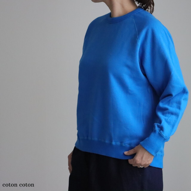 P90645  prit  30/10裏毛起毛 ラグランスリーブプルオーバー 3色