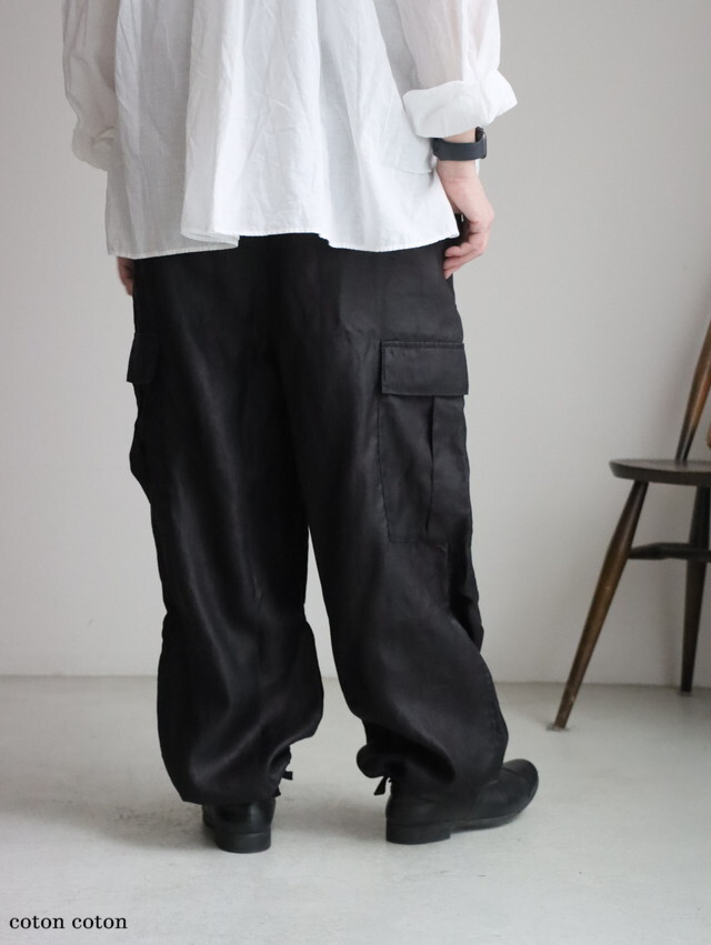 【関税込み】Uniform Bridge カーゴパンツ ワイドカーゴパンツ（ウエスト総ゴム仕様） 通販【ニッセン】
