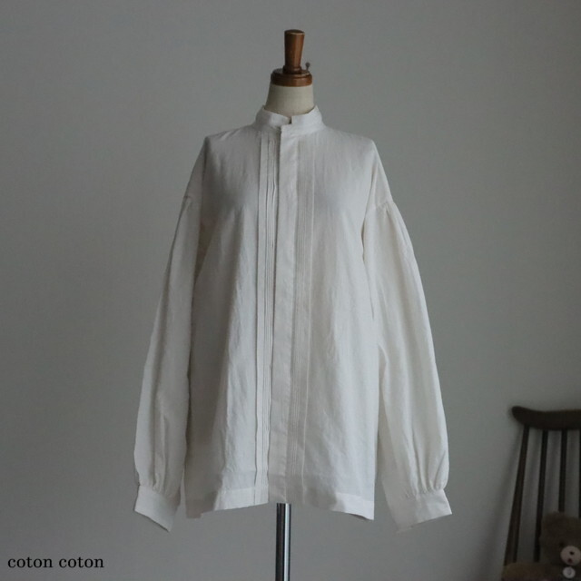 VC2818　veritecoeur ピンタックシャンブレーシャツ 3色