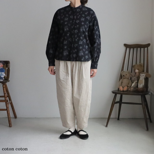 6301BL010252 qiri lucie ボリュームスリーブブラウス 2色